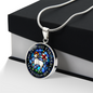 Lamb of God necklace, Lamb of God Agnus Dei pendant necklace, Our Lamb Has Conquered Let Us Follow Him, Lamb of God pendant