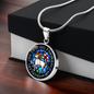 Lamb of God necklace, Lamb of God Agnus Dei pendant necklace, Our Lamb Has Conquered Let Us Follow Him, Lamb of God pendant