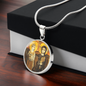 Christ and Abbot Menas pendant necklace