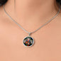 Saint Jude Thaddaeus  pendant necklace, Patron saint of  Lost Causes, St Jude stain glass gift