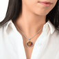 Archangel Michael circle pendant necklace