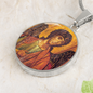 Archangel Michael circle pendant necklace