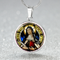 St Terese of Avila circle pendant necklace