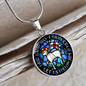 Lamb of God necklace, Lamb of God Agnus Dei pendant necklace, Our Lamb Has Conquered Let Us Follow Him, Lamb of God pendant