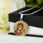 Theotokos Necklace Othodox Icon Pendant