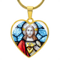 sacred heart of Jesus necklace