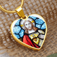 sacred heart of Jesus necklace