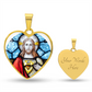 sacred heart of Jesus necklace