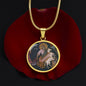 Prophet Elijah circle pendant necklace