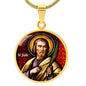 Saint Jude Thaddaeus  pendant necklace, Patron saint of  Lost Causes, St Jude Gift