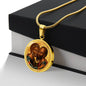Saint Peter and Saint Paul icon circle pendant necklace