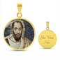 St Paul the Apostle mosaic circle pendant necklace