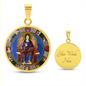 Jesus King of Glory circle pendant necklace