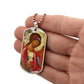 Archangel Michael Rublev dog tag necklace