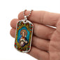Sacred Heart of Mary Dog Tag military pendant necklace