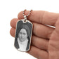 St Thérèse of Lisieux dog tag necklace