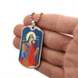 Saint Christopher Dog Head Dog Tag pendant necklace