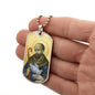 Saint Columba of Iona  Dog Tag military pendant necklace