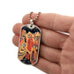 Descent into Hell dog tag necklace
