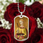 Saint Lucy Dog Tag military pendant necklace