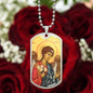 Archangel Barachiel Dog Tag military pendant necklace