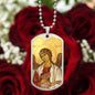 Archangel Jegudiel Dog Tag military pendant necklace