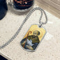 Saint Columba of Iona  Dog Tag military pendant necklace