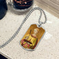 Saint Lucy Dog Tag military pendant necklace