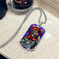 Saint Columba of Iona Dog Tag military pendant necklace