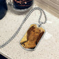 Jesus Christ Our Savior Icon Dog Tag military pendant necklace