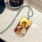 Archangel Jegudiel Dog Tag military pendant necklace