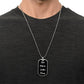 Ave Maria Gratia Plena Dog Tag pendant necklace