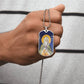 Prophet Elijah orthodox icon dog tag necklace gift