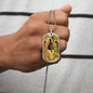 Saint Trinity Old Testament Icon Dog Tag military pendant necklace