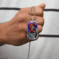 Saint Columba of Iona Dog Tag military pendant necklace