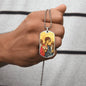 Archangel Barachiel Dog Tag military pendant necklace