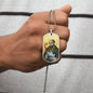 Saint Columba of Iona  Dog Tag military pendant necklace