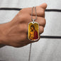 Jesus Christ The Bridegroom Dog Tag military pendant necklace