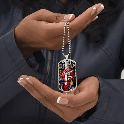 Saint Theodore of Tarsus dog tag necklace