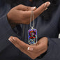 Saint Columba of Iona Dog Tag military pendant necklace
