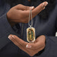 Our Lady of Guadalupe dog tag necklace