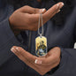 Saint Columba of Iona  Dog Tag military pendant necklace