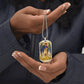 St Michael the Archangel dog tag necklace