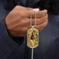 Saint Trinity Old Testament Icon Dog Tag military pendant necklace