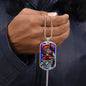 Saint Columba of Iona Dog Tag military pendant necklace