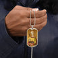 Saint Lucy Dog Tag military pendant necklace