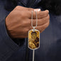 Virgin Mary Eleusa Vladimir Dog Tag military necklace