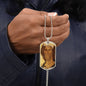 Jesus Christ Our Savior Icon Dog Tag military pendant necklace