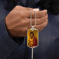 Jesus Christ The Bridegroom Dog Tag military pendant necklace
