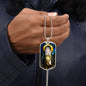 St Clare of Assisi Dog Tag necklace